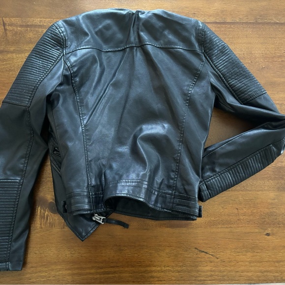 TopShop Black Leather Jacket - Picture 3 of 3